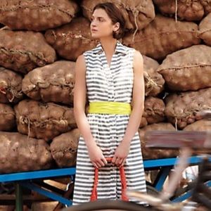 Anthropologie Porridge Striped Sun Washed Dress